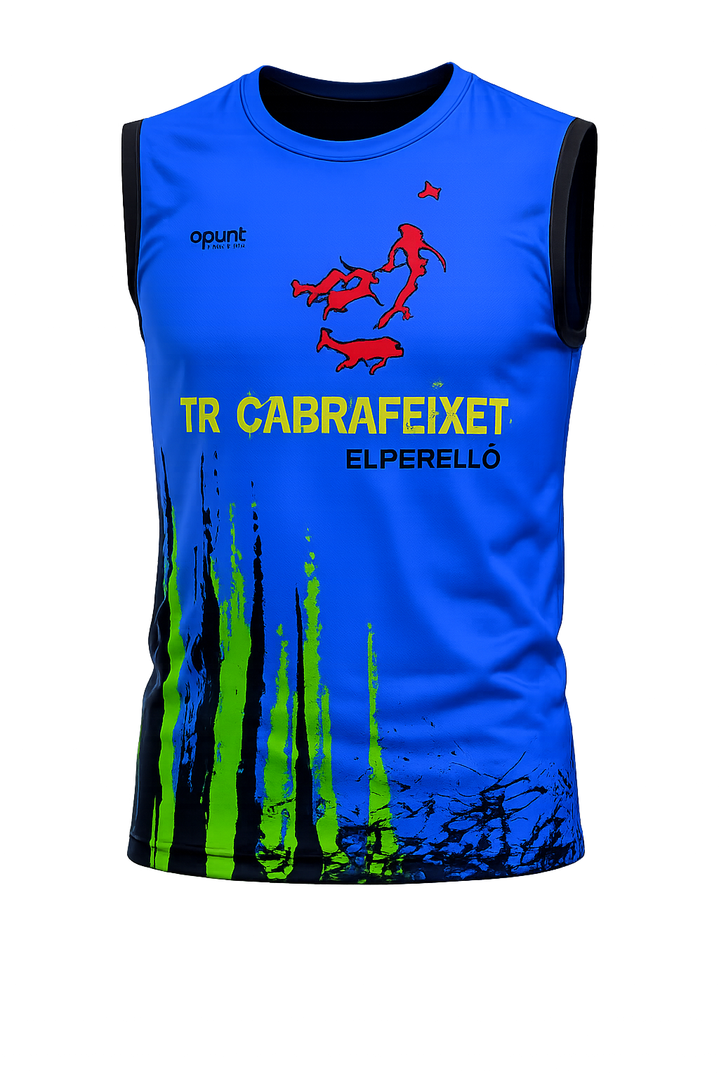 Camiseta sense mànigues TRCF, davant